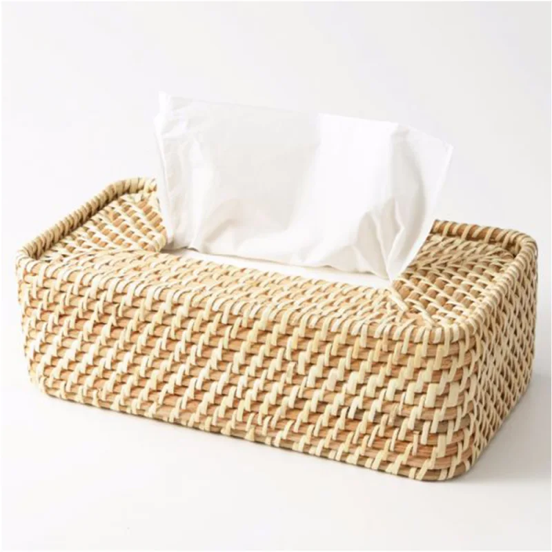 Rattan Tissue Napkin Box