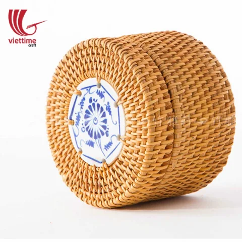 Rattan Candy Box