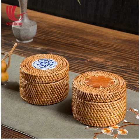 Rattan Candy Box