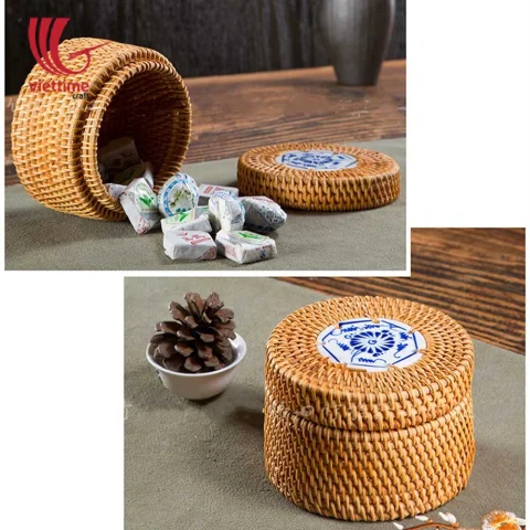 Rattan Candy Box