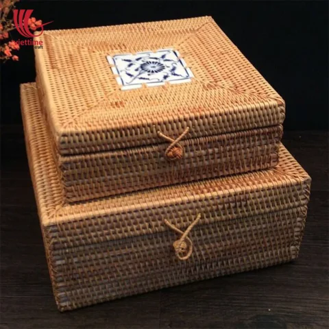 Rattan Storage Box Set