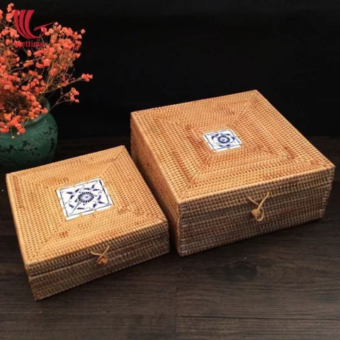 Rattan Storage Box Set
