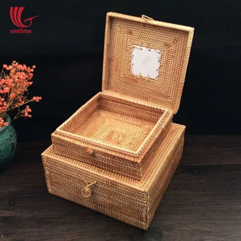 Rattan Storage Box Set