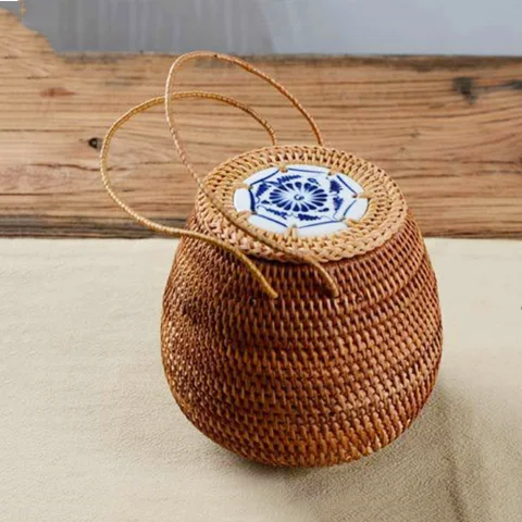 Rattan Export Rattan Candy Box - REX-M00634