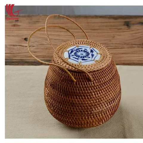 Rattan Candy Box