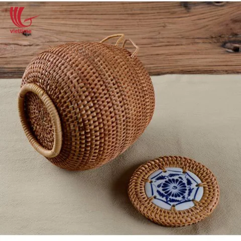 Rattan Candy Box