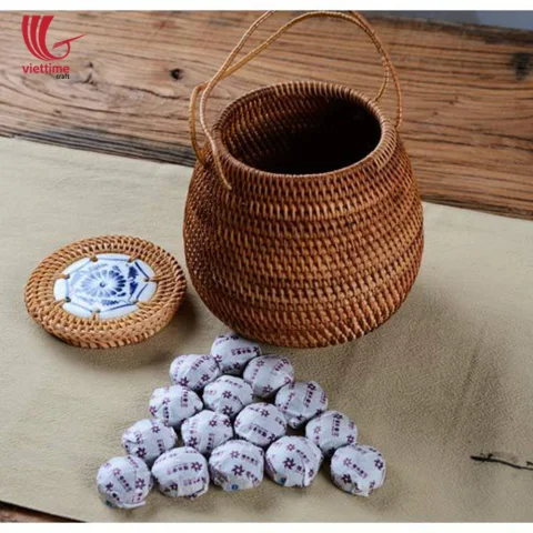 Rattan Candy Box