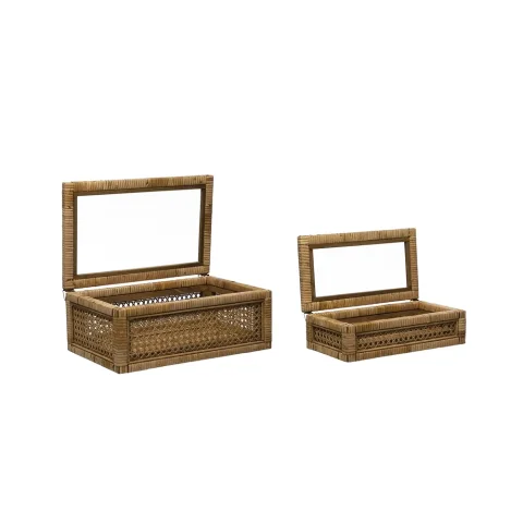 Rattan Storage Box Set