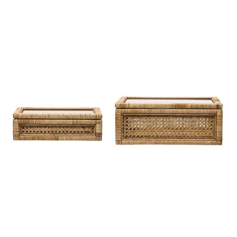 Rattan Storage Box Set