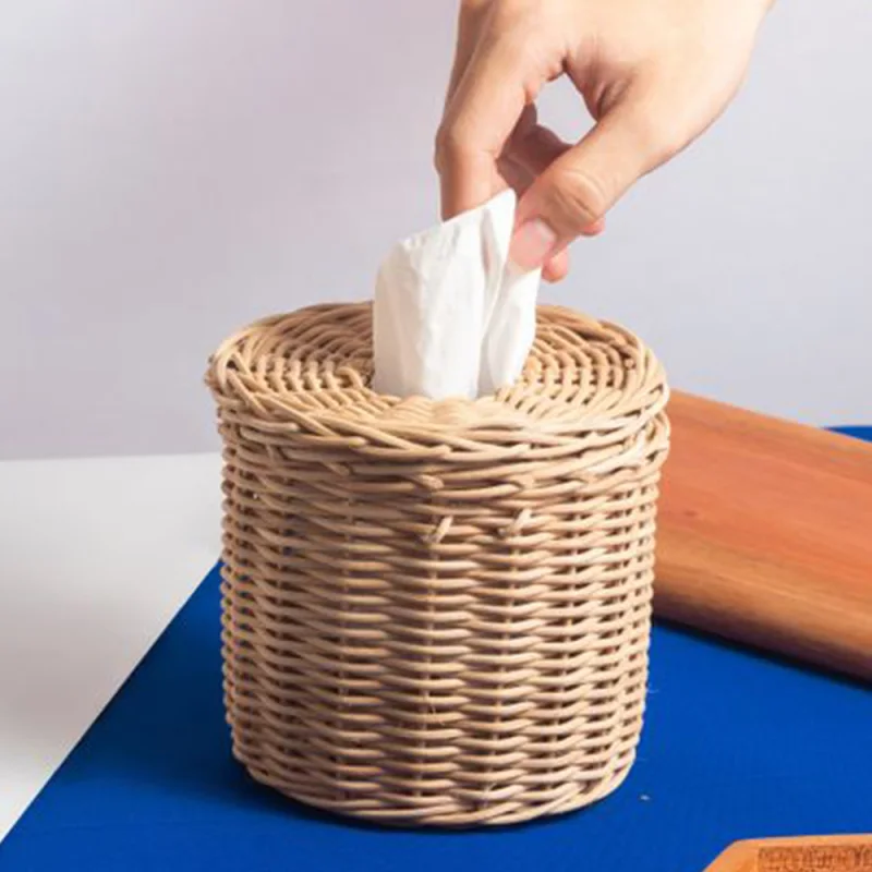 Rattan Tissue Napkin Box