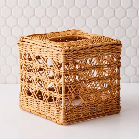 Rattan Tissue Napkin Box