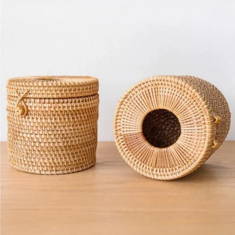 Rattan Tissue Napkin Box