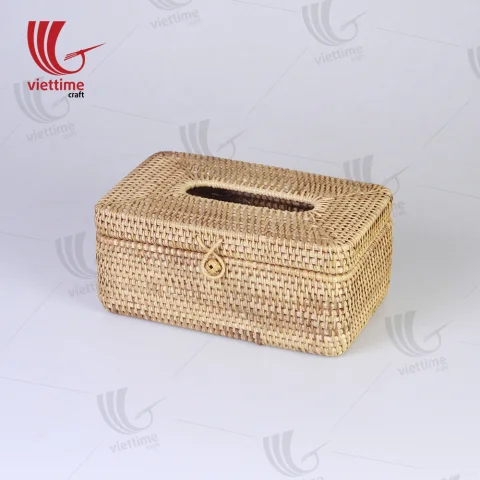 Rattan Tissue Napkin Box