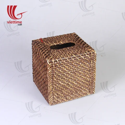 Rattan Tissue Napkin Box