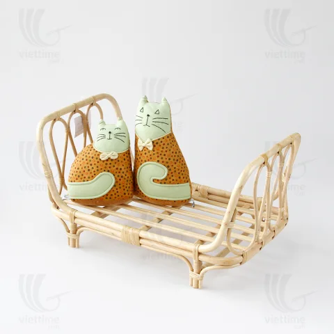 Rattan Doll Bed