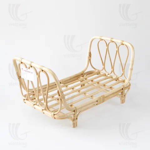 Rattan Doll Bed