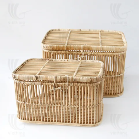 Rattan Storage Chest Set