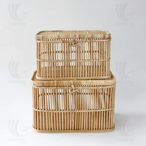 Rattan Storage Chest Set