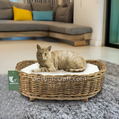 Hand Woven Rattan Bed For Pet Wholesale