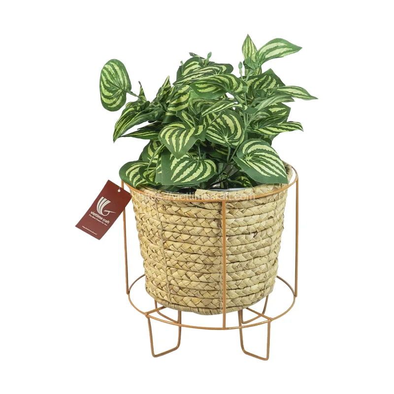 Water Hyacinth Planter/Storage Basket/ Flower Pot Wholesale – B00417