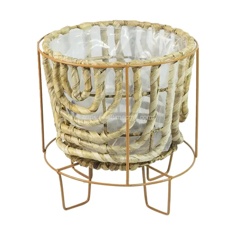 Water Hyacinth Planter/Storage Basket/ Flower Pot Wholesale – B00417