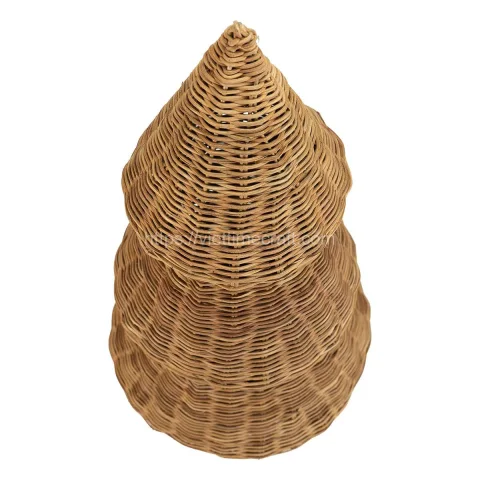 Sustainable Rattan Christmas Tree Holiday Touch Home Decoration Wholesale