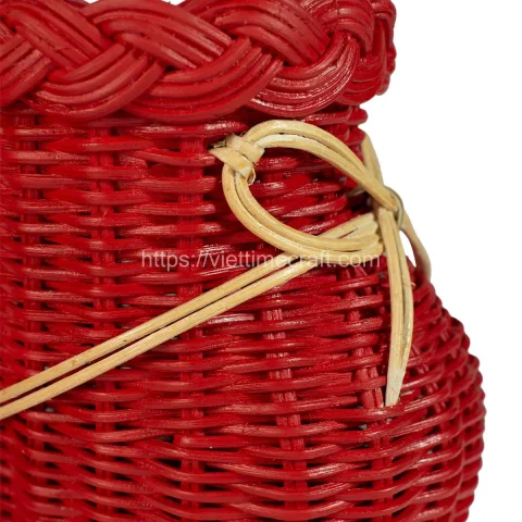Rattan Santa Boot/ Christmas Shoe For Christmas Decoration