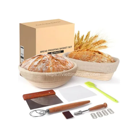 Combo Bread-Making Kit, Rattan Bannetons, Brotforms And Proofing Basket