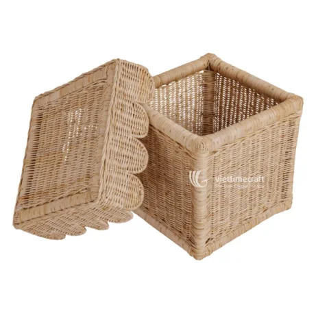 Wholesale Scalloped Basket, Trendy Handcrafted Storage Solutions from Vietnam