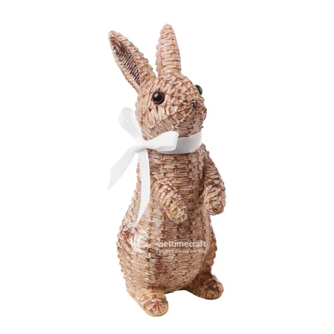 Easter Bunny Rattan Decor Figure, Handmade Wicker Easter Decor from Vietnam Factory