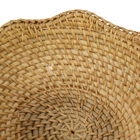 Creative Rattan Bowl Basket, Serving Bowl With Wavy Pattern