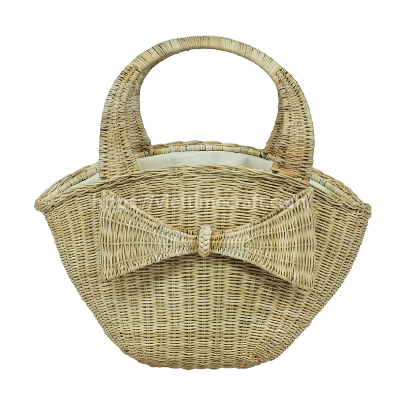 Eco-Friendly Handmade Rattan Summer Tote Bag from Vietnam Handicraft