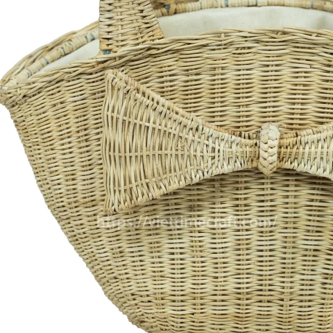 Eco-Friendly Handmade Rattan Summer Tote Bag from Vietnam Handicraft