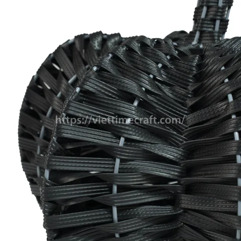 Best Selling Black Faux Rattan Pumpkin Halloween Outdoor Decor for Wholesale