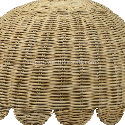 Hot Trending Flower Shape Rattan Lampshade Pendant Light