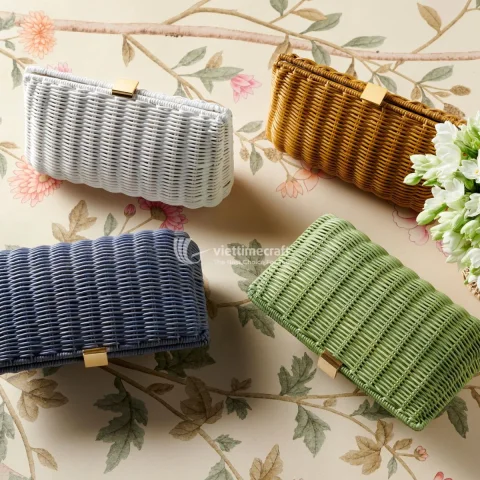 Handwoven Natural Wicker Clutch For Women Wholesale