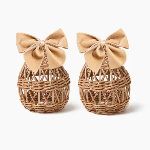 Rattan Export Natural Rattan Easter Eggs Wholesale - REX-M0847