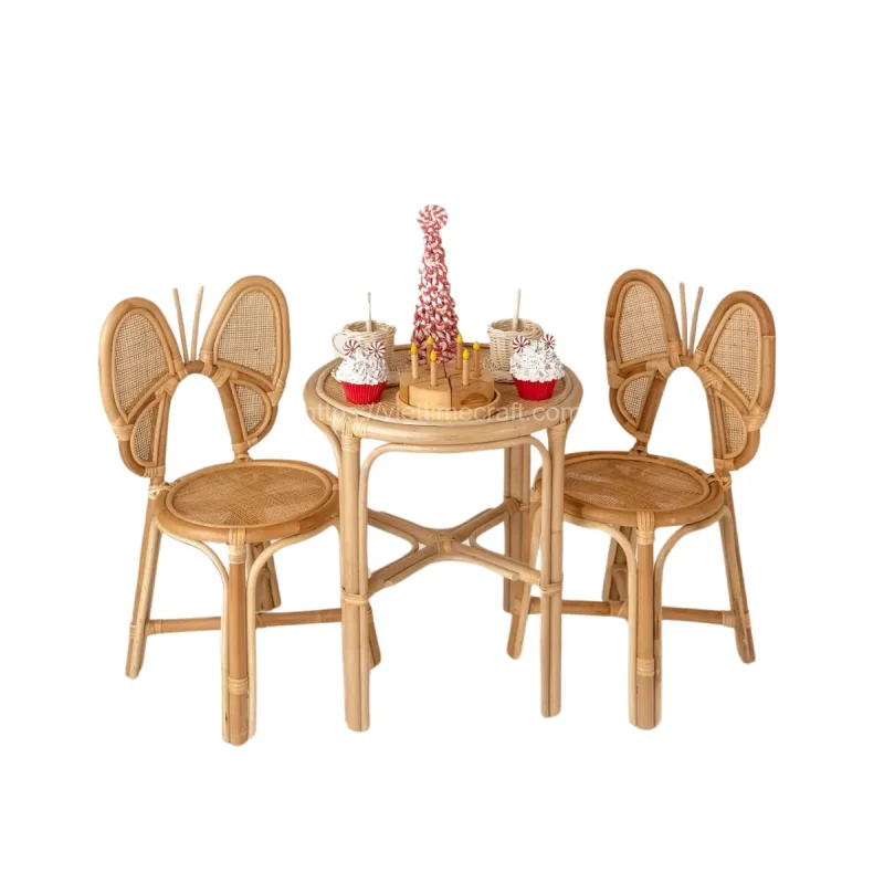 For Your Child’s Room Set Rattan Kids’ Chair Wholesale From Vietnam