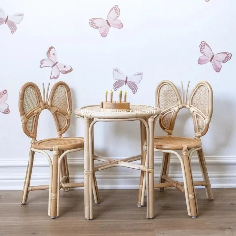 For Your Child’s Room Set Rattan Kids’ Chair Wholesale From Vietnam