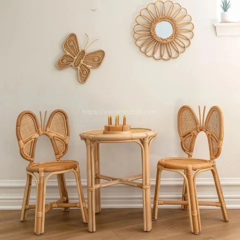 For Your Child’s Room Set Rattan Kids’ Chair Wholesale From Vietnam