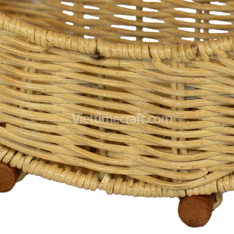 Wholesale Crescent Moon Shape Rattan Ramadan Tray
