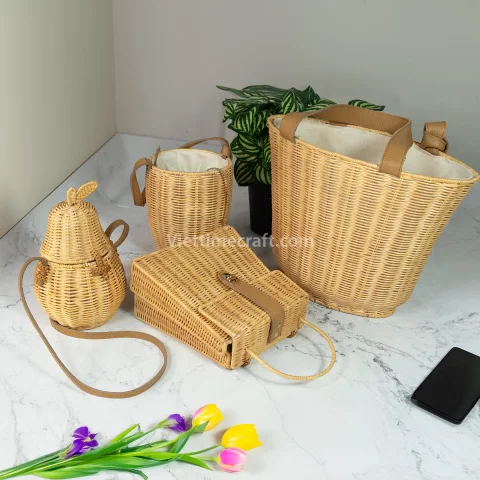 Wholesale Rattan Carry Basket, Hand Bag