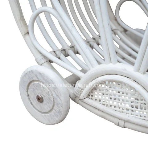 Rattan Baby Stroller Toy or Rattan Doll Pram for Kids