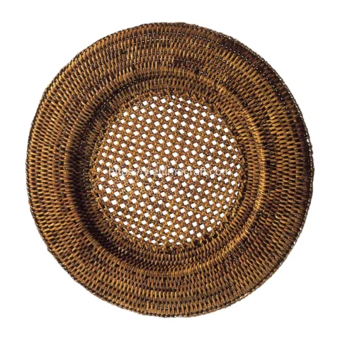Set Round Rattan Charger, Underplate, Placemat Vietnam Manufacturer