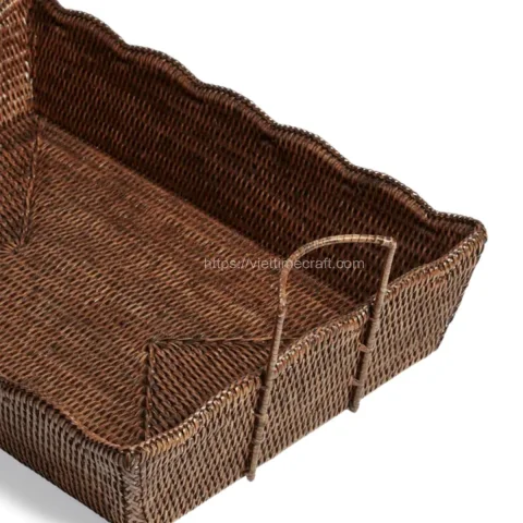 Wholesale Handmade Brown Rattan Tray