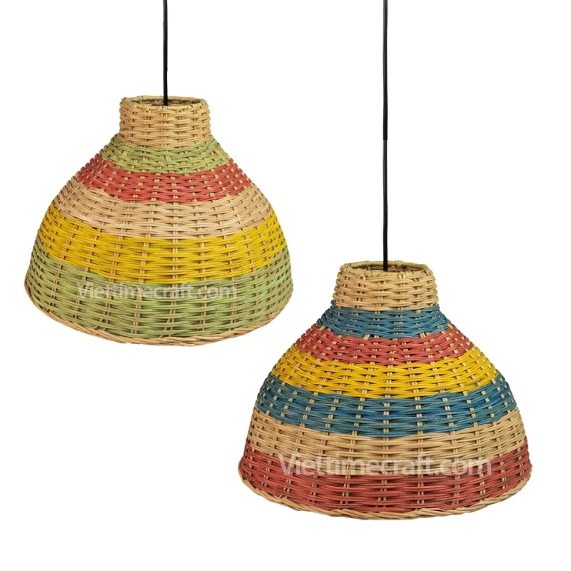 Garish Rattan Lampshade Pendant Light