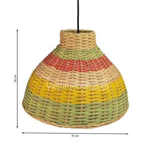 Garish Rattan Lampshade Pendant Light