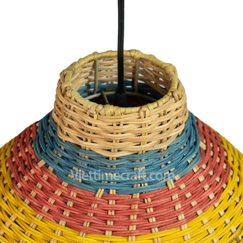 Garish Rattan Lampshade Pendant Light