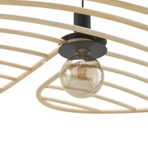 Natural Rattan Lampshade, Pendant Light