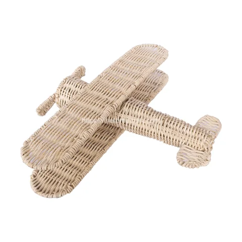 Aeroplane Shaped Rattan Toy Vietnam Factory